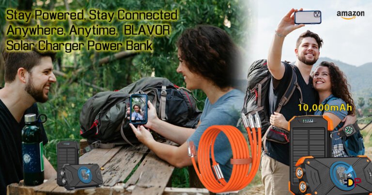 BLAVOR Solar Charger Power Bank