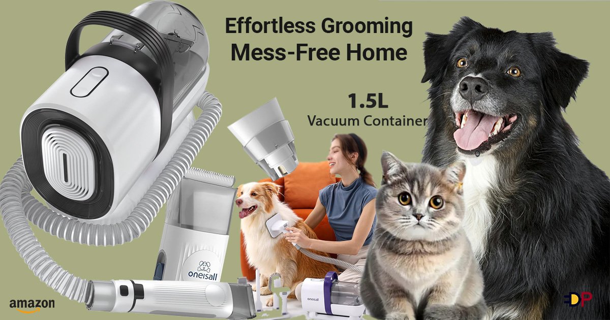 You are currently viewing Transform Your Pet Grooming Routine with the Oneisall Dog Hair Vacuum & Grooming Kit! – Amazon