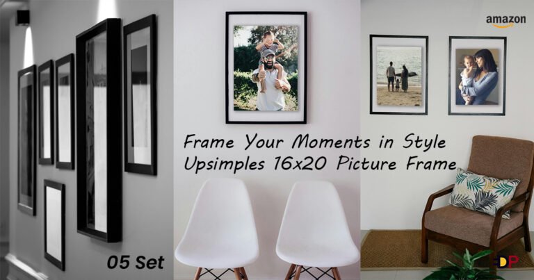 Frame Your Moments in Style: Upsimples 16×20 Picture Frame Set of 5 – Black Color